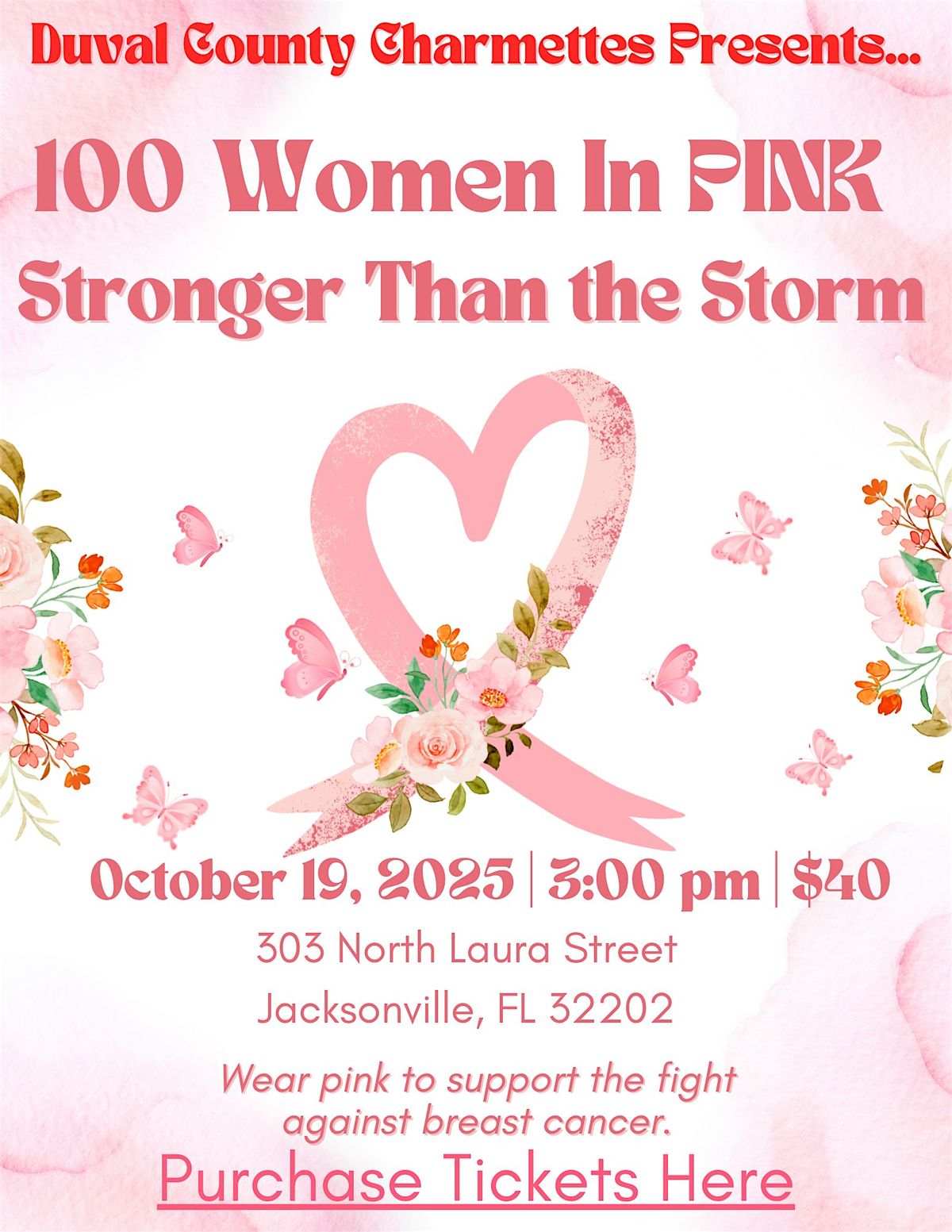 100 Women In Pink: Stronger Than the Storm