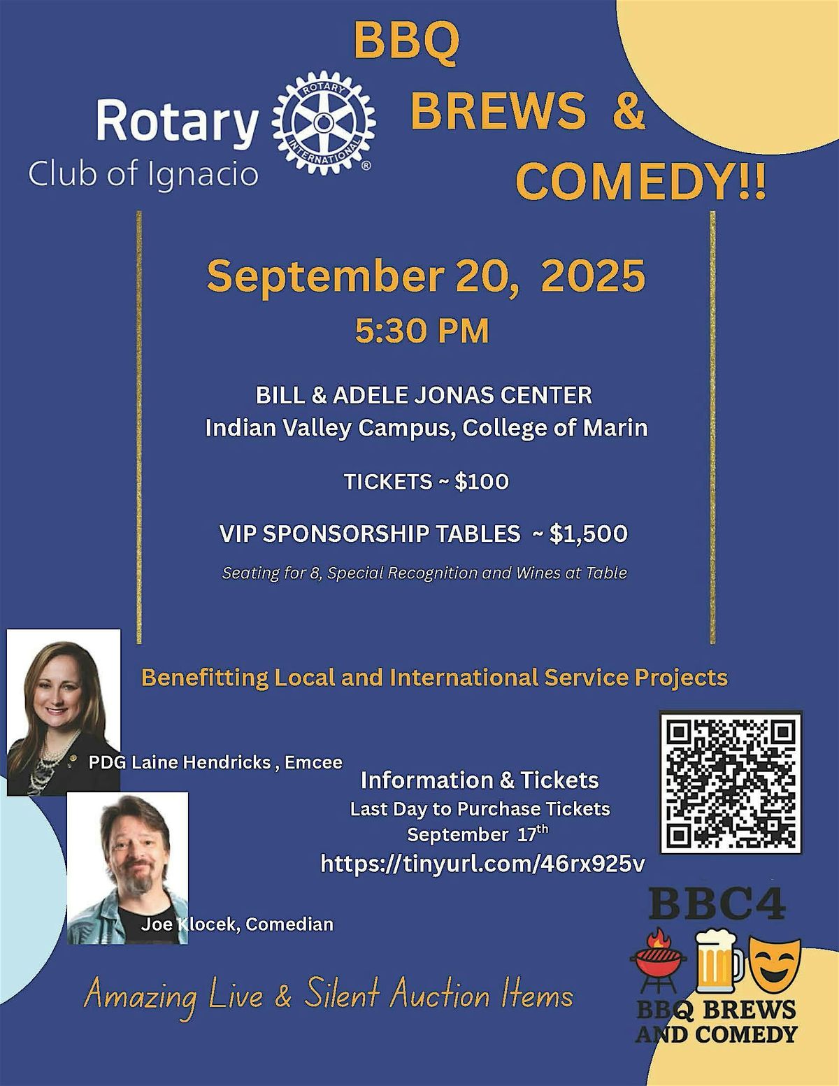 BBQ, Brews and Comedy
