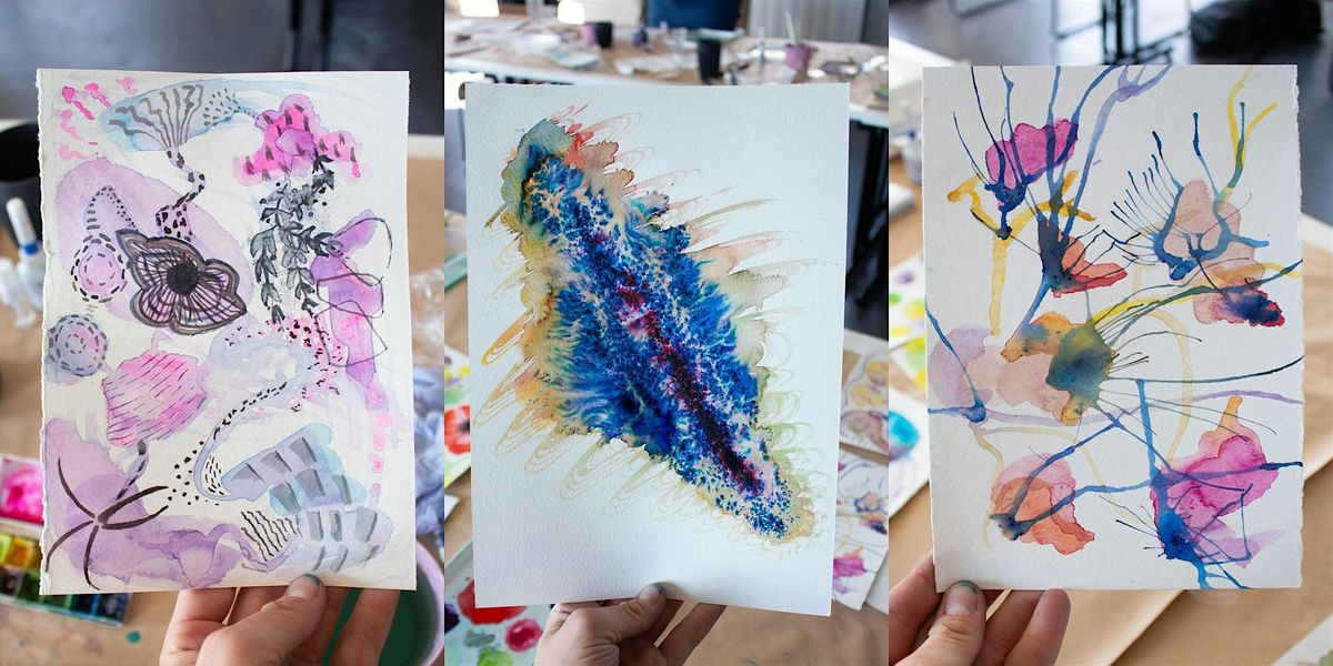 WATER & COLOUR - Abstract Watercolour Class at Sealanes