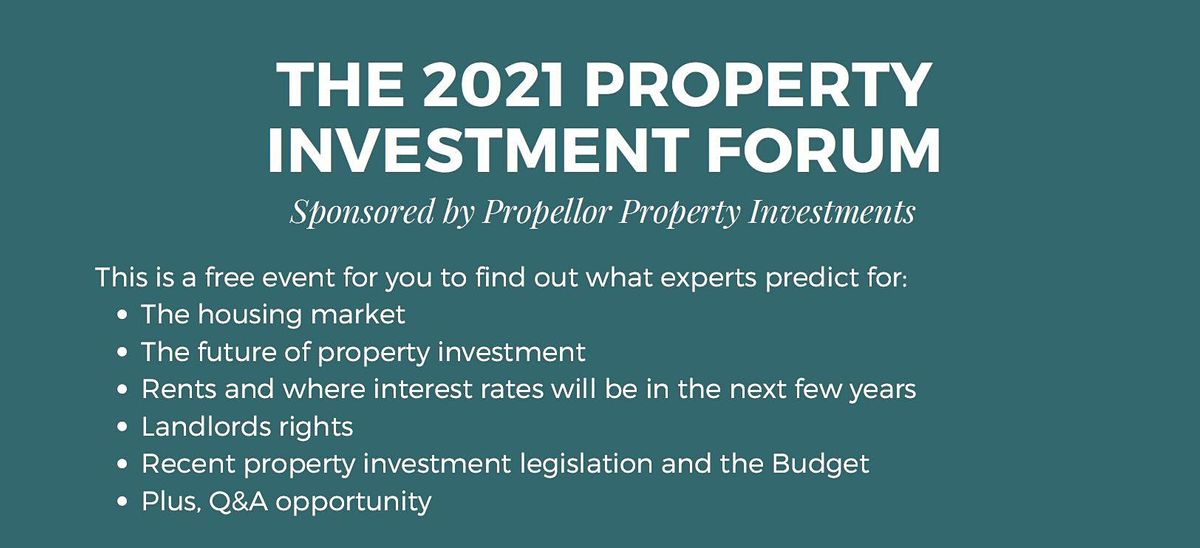 The 2021 Property Investment Forum