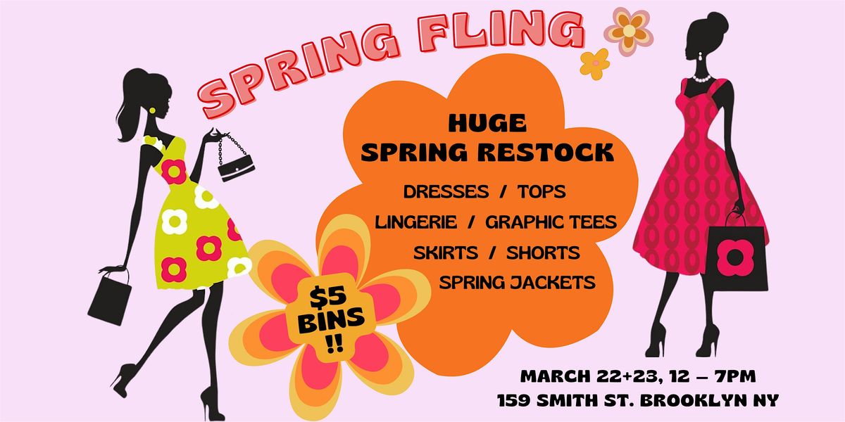 NYC Vintage $5 Bin Sale + Spring Fling in Brooklyn