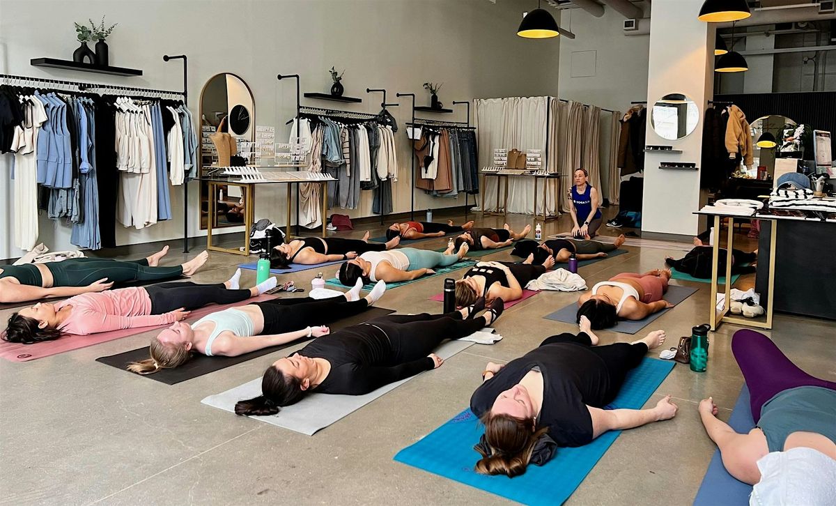 Shop, Stretch and Sip - An Exclusive Yoga Pop-Up Style Experience