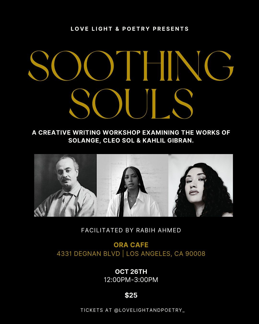 Soothing Souls: A Creative Writing Workshop