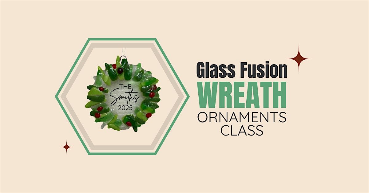 Glass Fusion Wreath Ornament