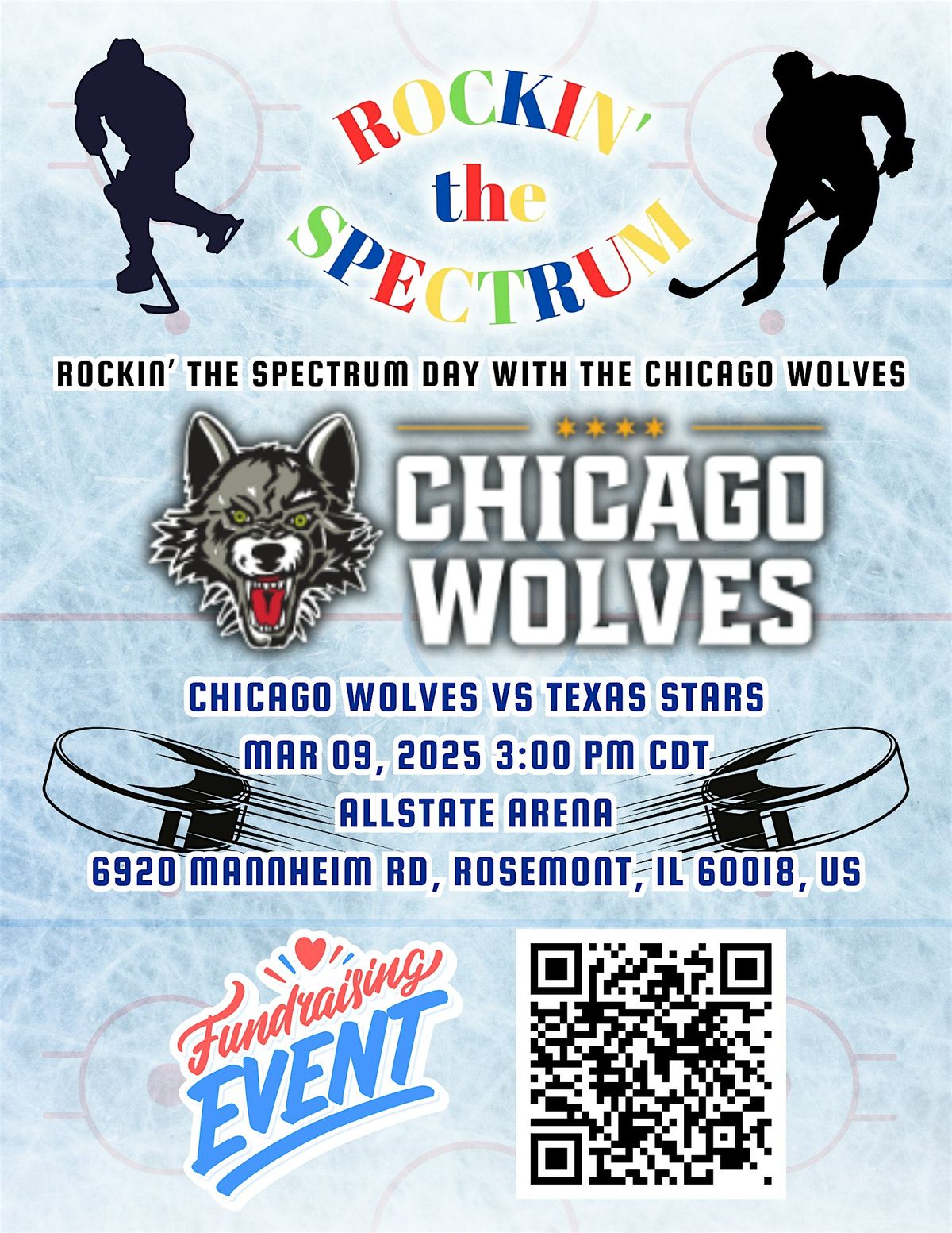 Rockin' The Spectrum Day With The Chicago Wolves At The Allstate Arena