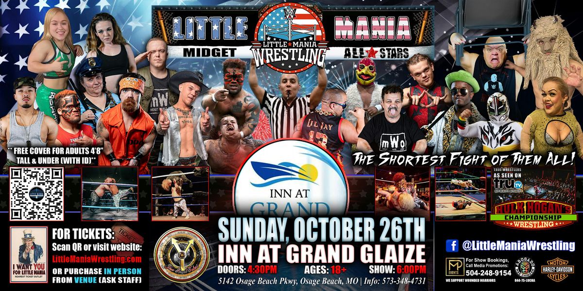 Osage Beach, MO - Little Mania Midget Wrestling @ Inn at Grand Glaize