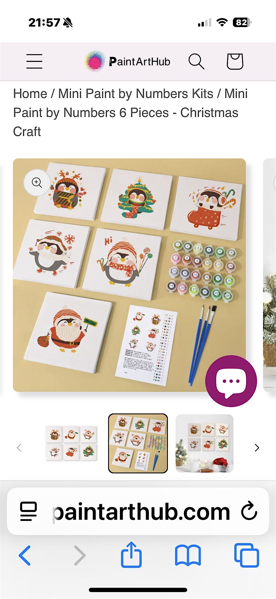 Festive Mini Paint by Numbers Session