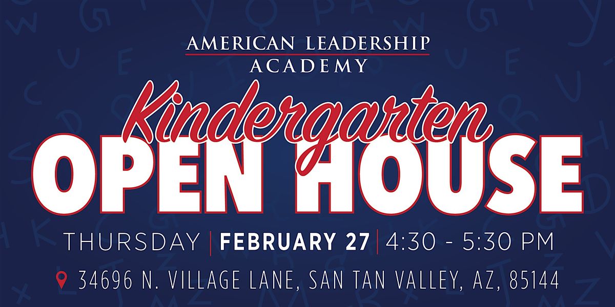 ALA San Tan Valley Elementary Kindergarten Open House