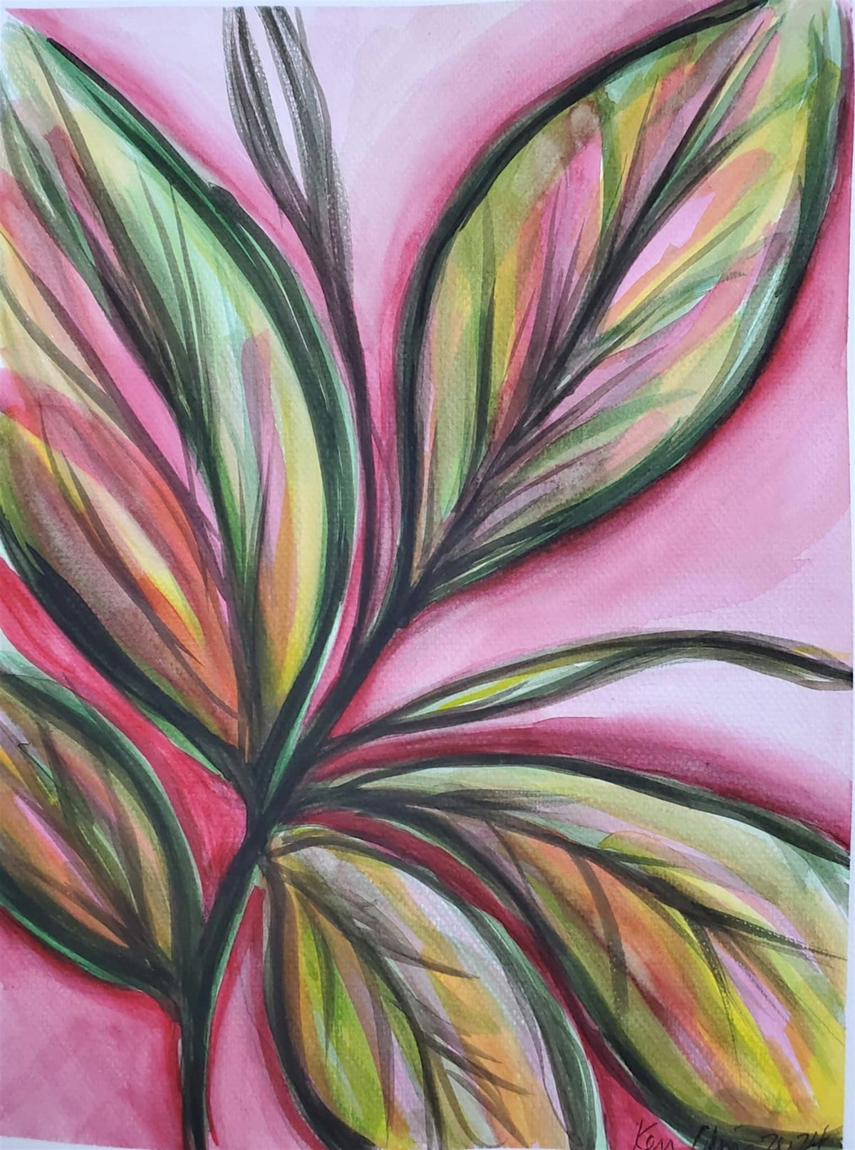 Watercolor Painting Class - Tropical Paradise