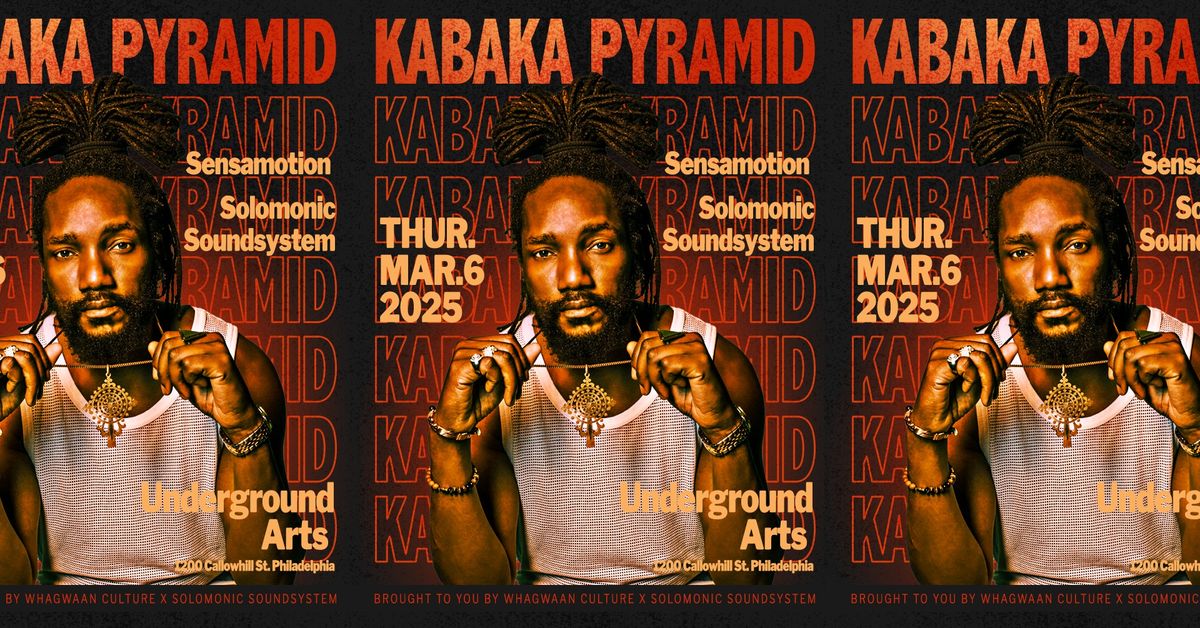 Kabaka Pyramid Live! @ Underground Arts Philadelphia. 