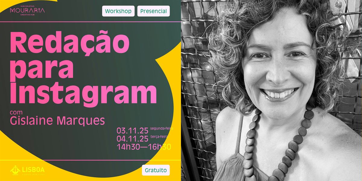 WORKSHOP "REDA\u00c7\u00c3O PARA INSTAGRAM"