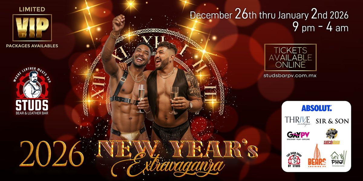 STUDS Bear and Leather Bar - 2026 New Year's Extravaganza!