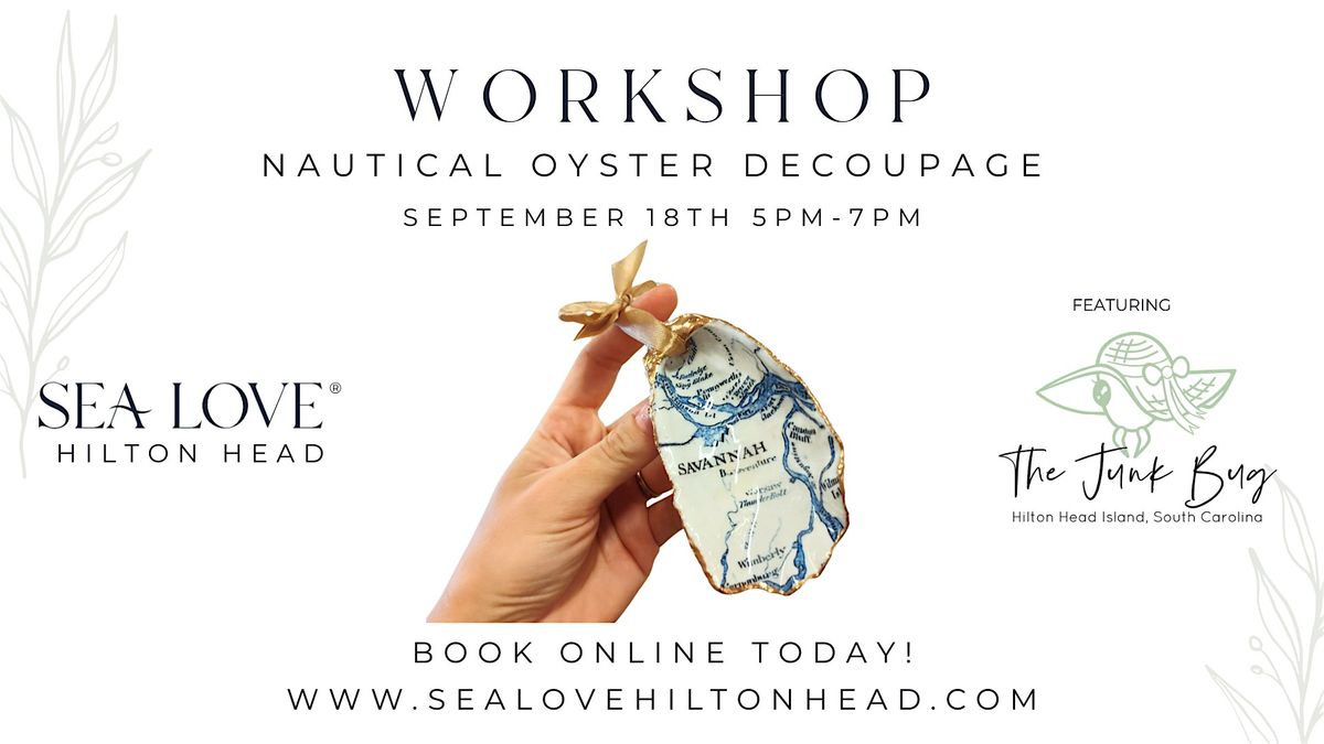 Nautical Oyster Decoupage with The Junk Bug