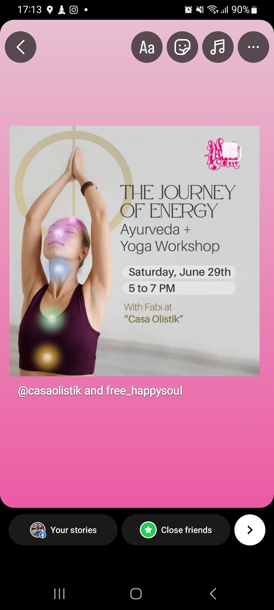 The energy journey workshop in Palma - yoga and ayurveda