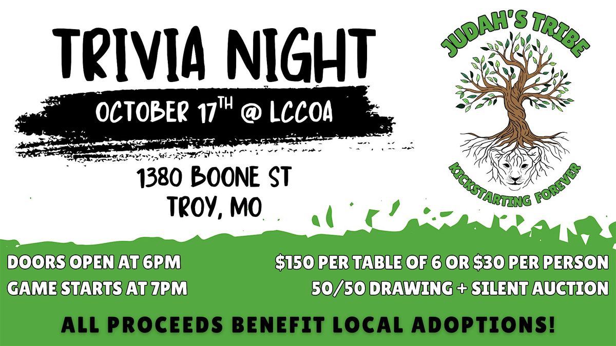 Trivia Night for Judah's  Tribe