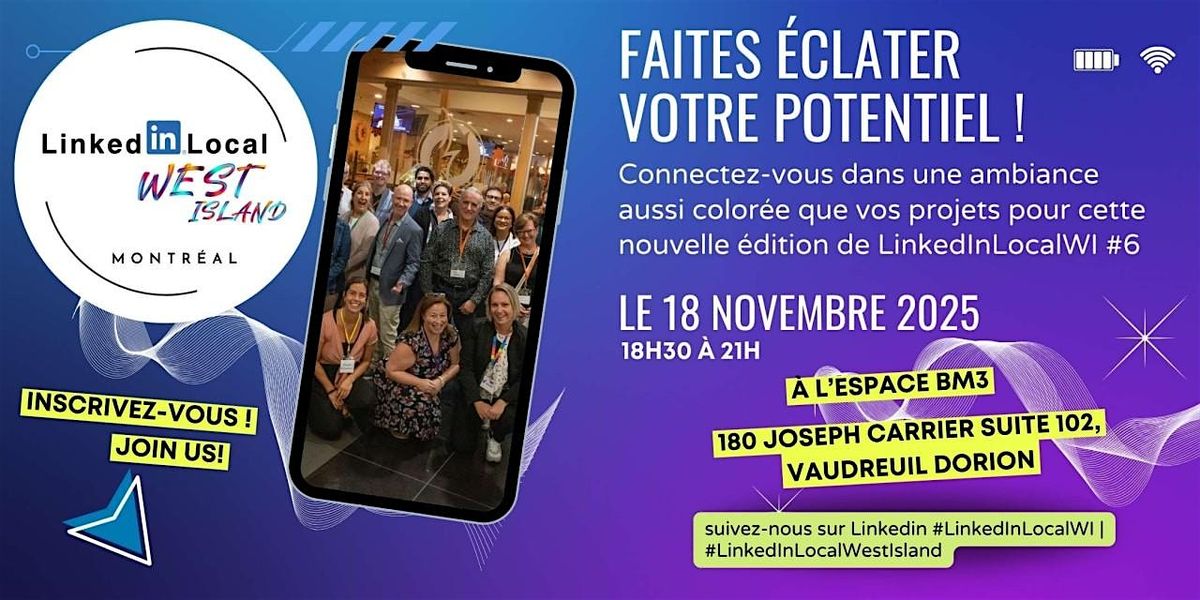 LinkedIn Local West Island - 6e Edition