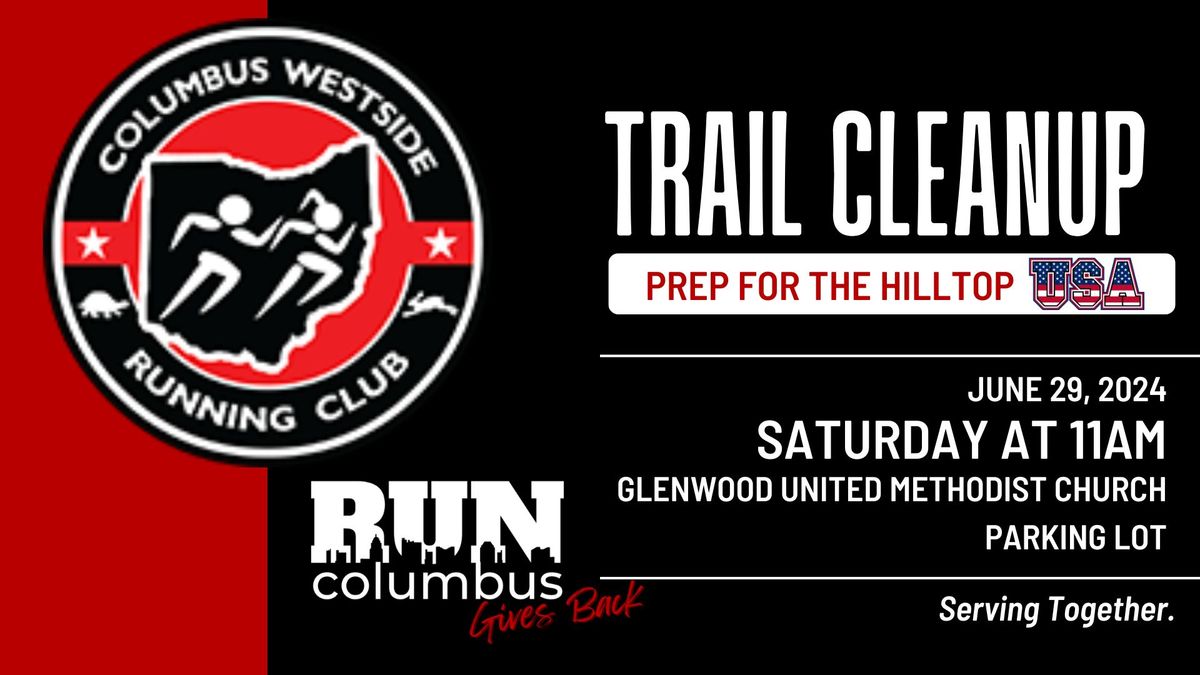 Trail Cleanup with Columbus Westside Running Club