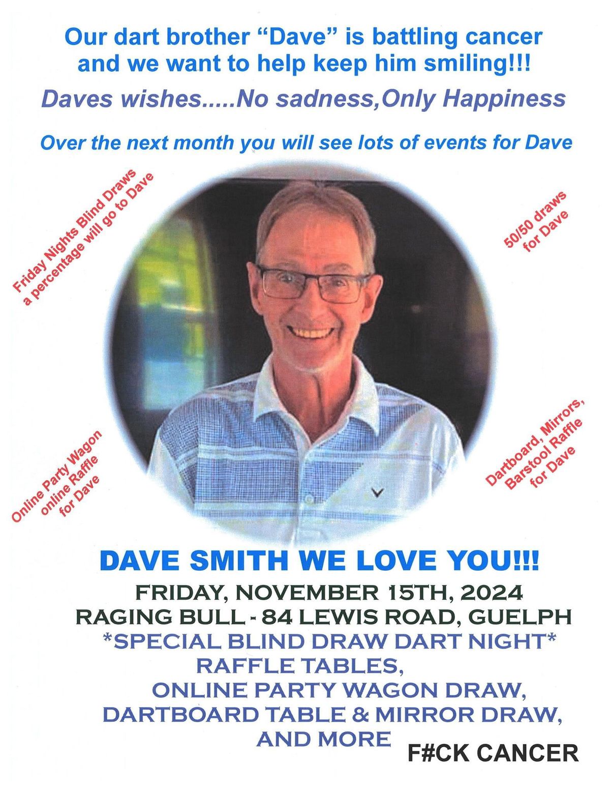 Blind Draw for Dave Smith