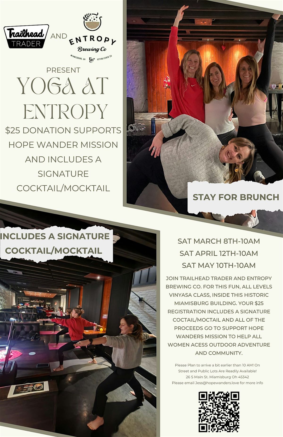 Fundraiser YOGA At Entropy Brewing Co.