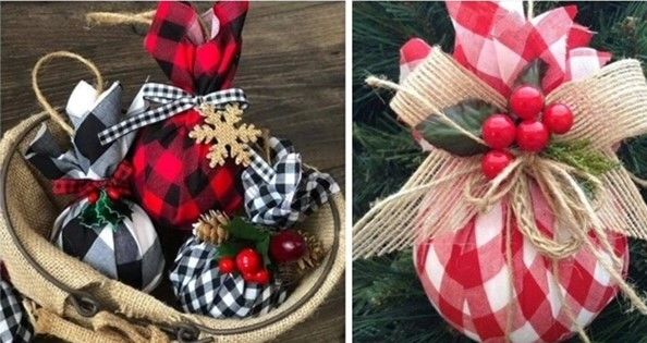 Fabric Christmas Ornaments