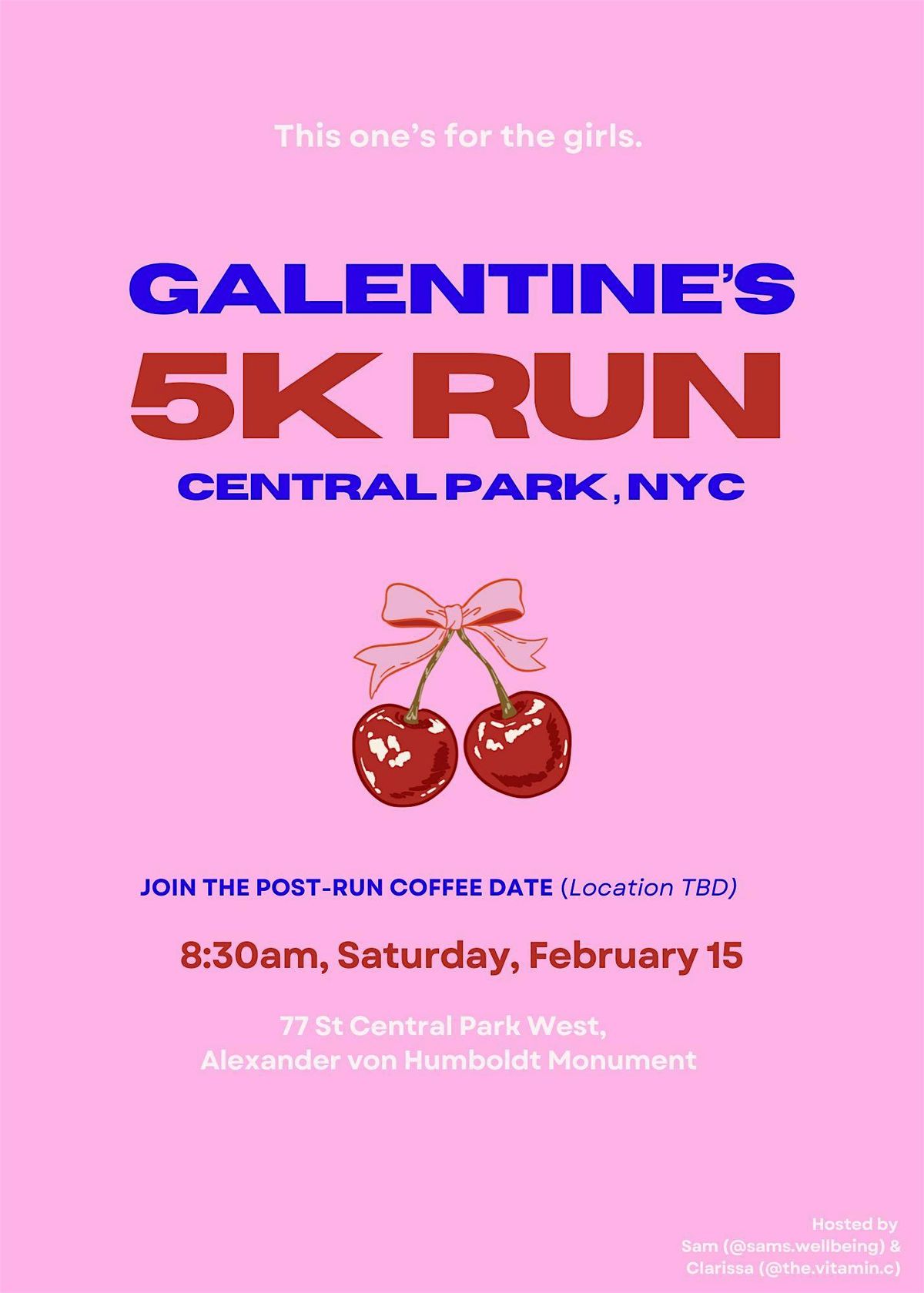 Galentine's Run in Central Park