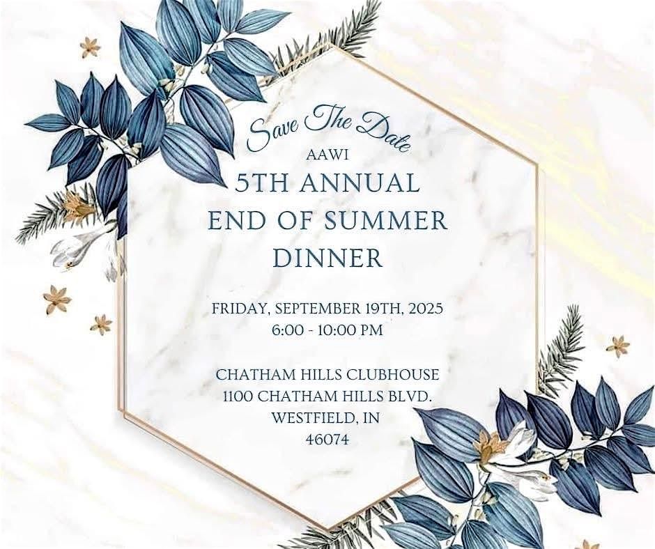 AAWI 5th Annual End of Summer Dinner