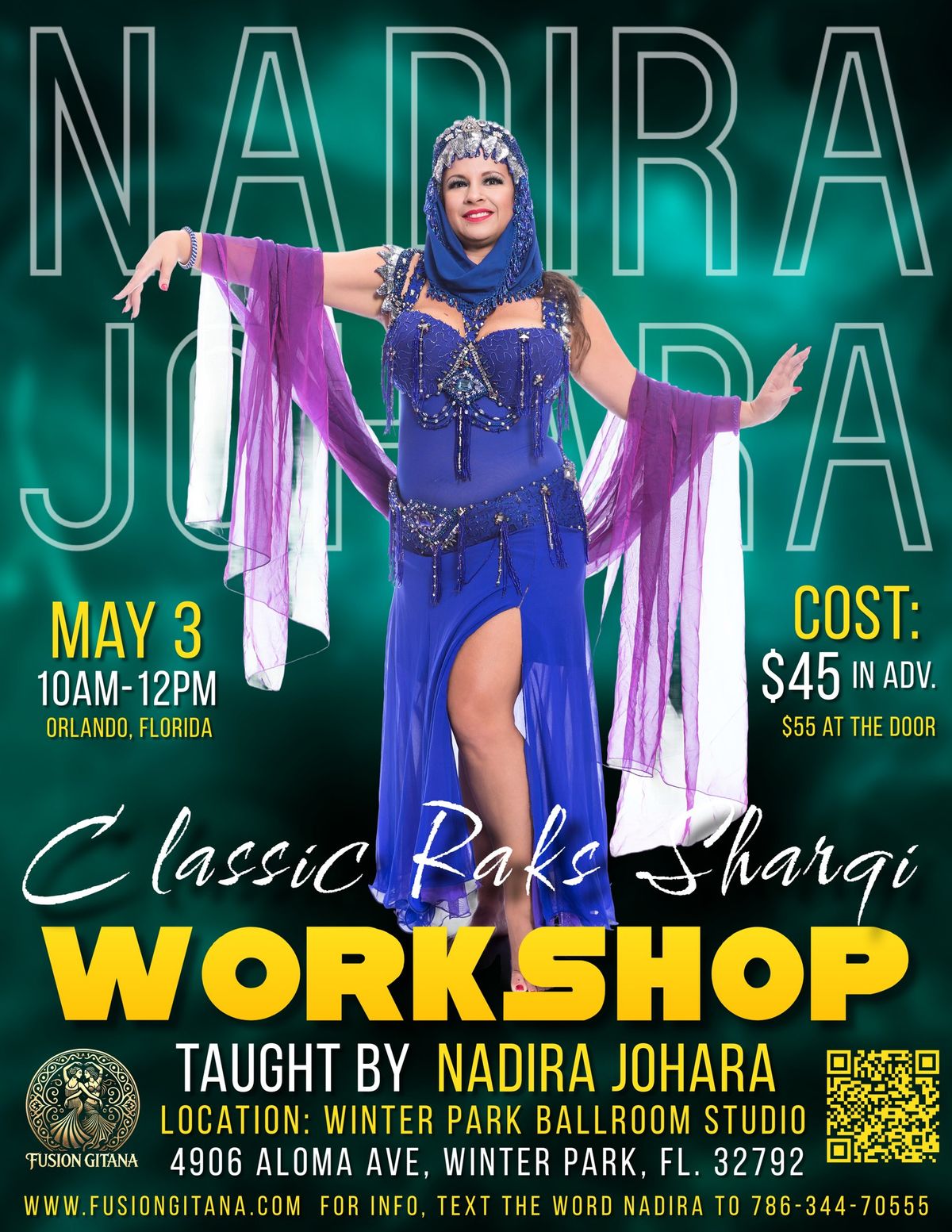 Classic Raks Sharqi - The Golden Era Belly Dance Workshop with Nadirah Johara