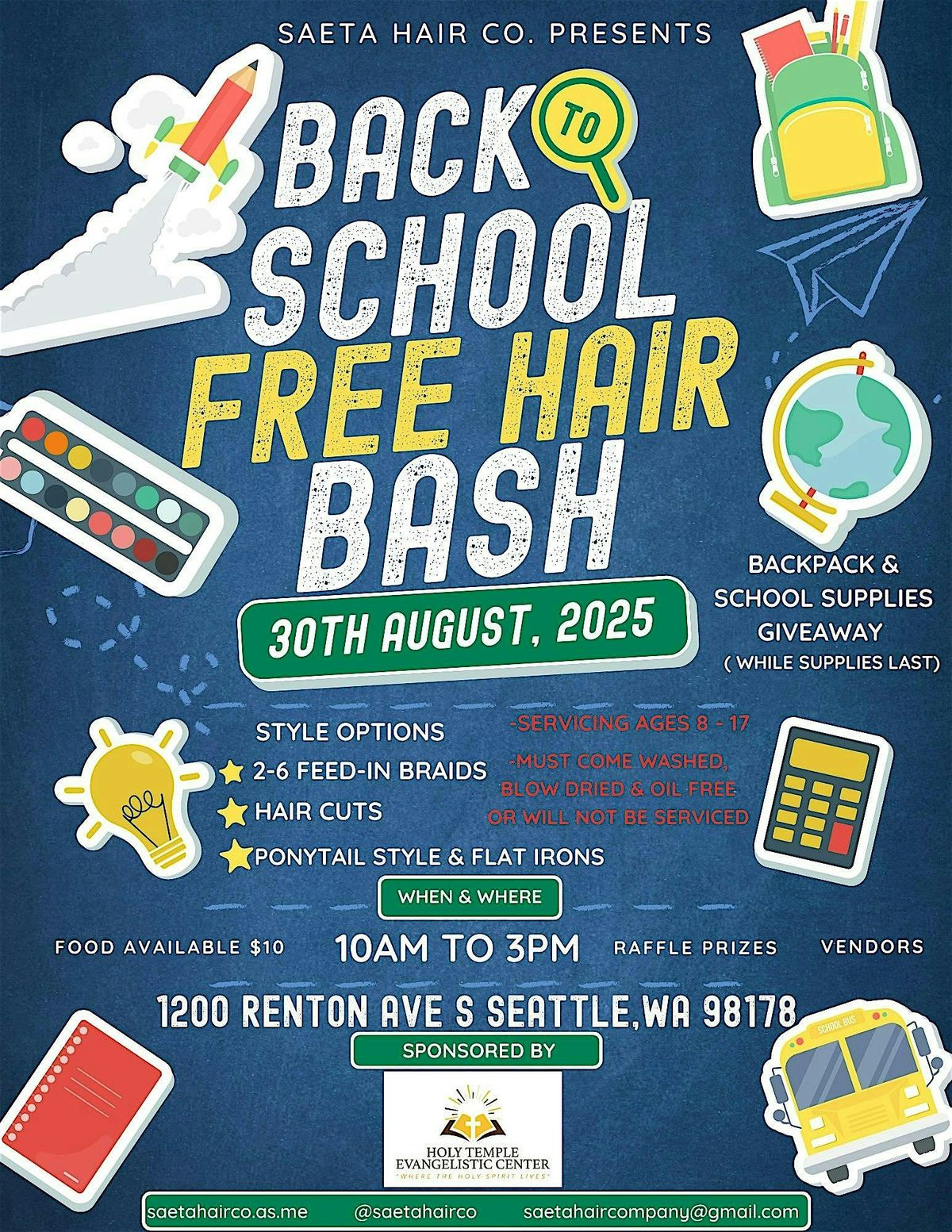 Saeta Hair Co. Back to School Free Hair Bash