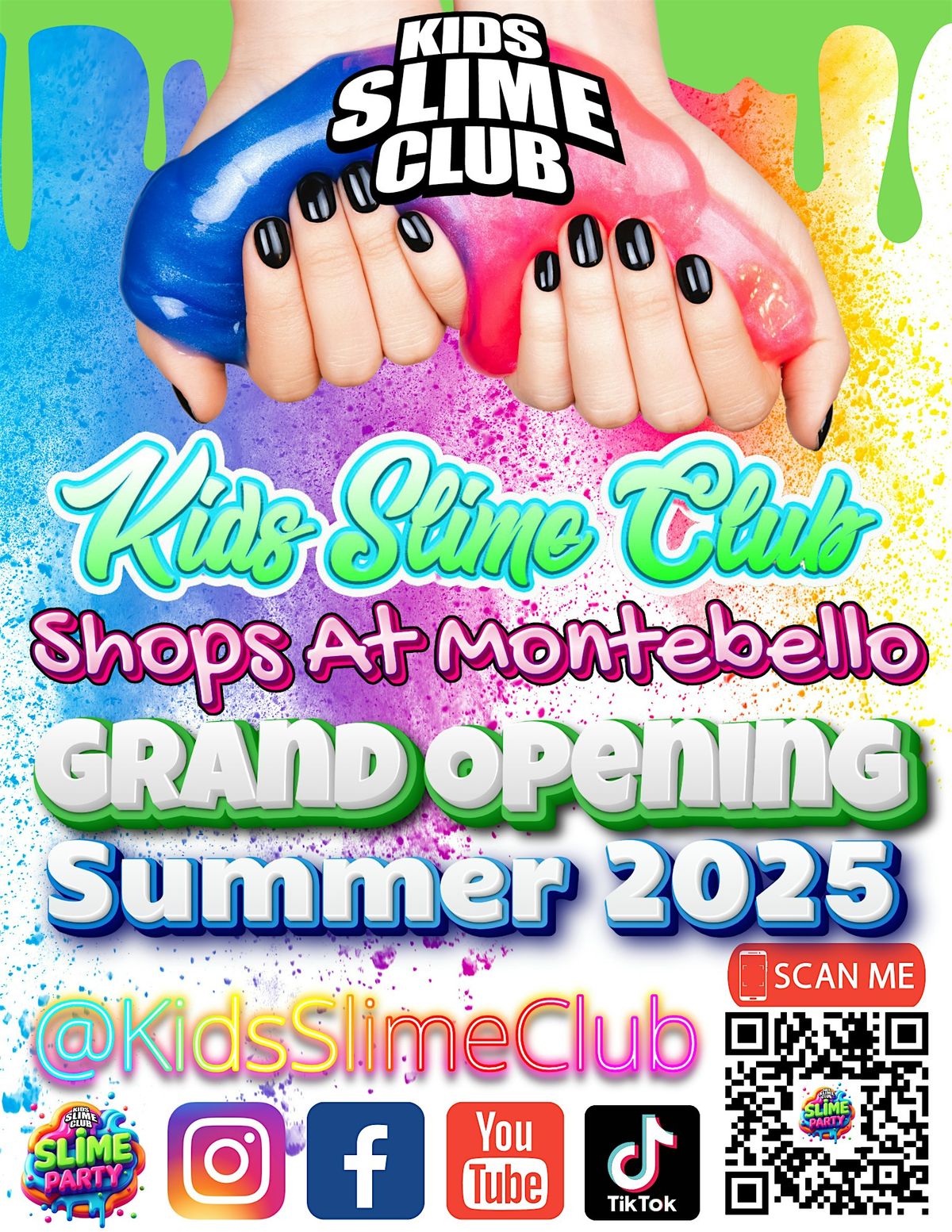 GRAND OPENING! Kids Slime Club Store! FREE SLIME! RSVP!