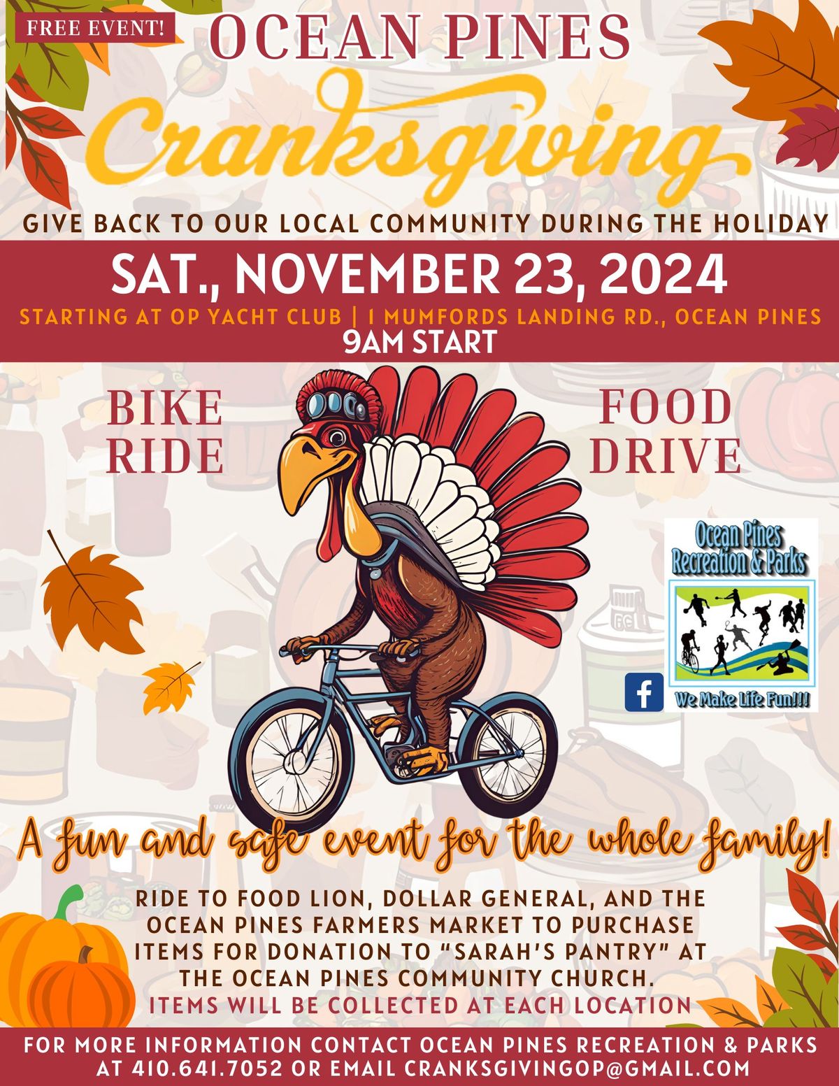 Cranksgiving Bike Ride Food Drive