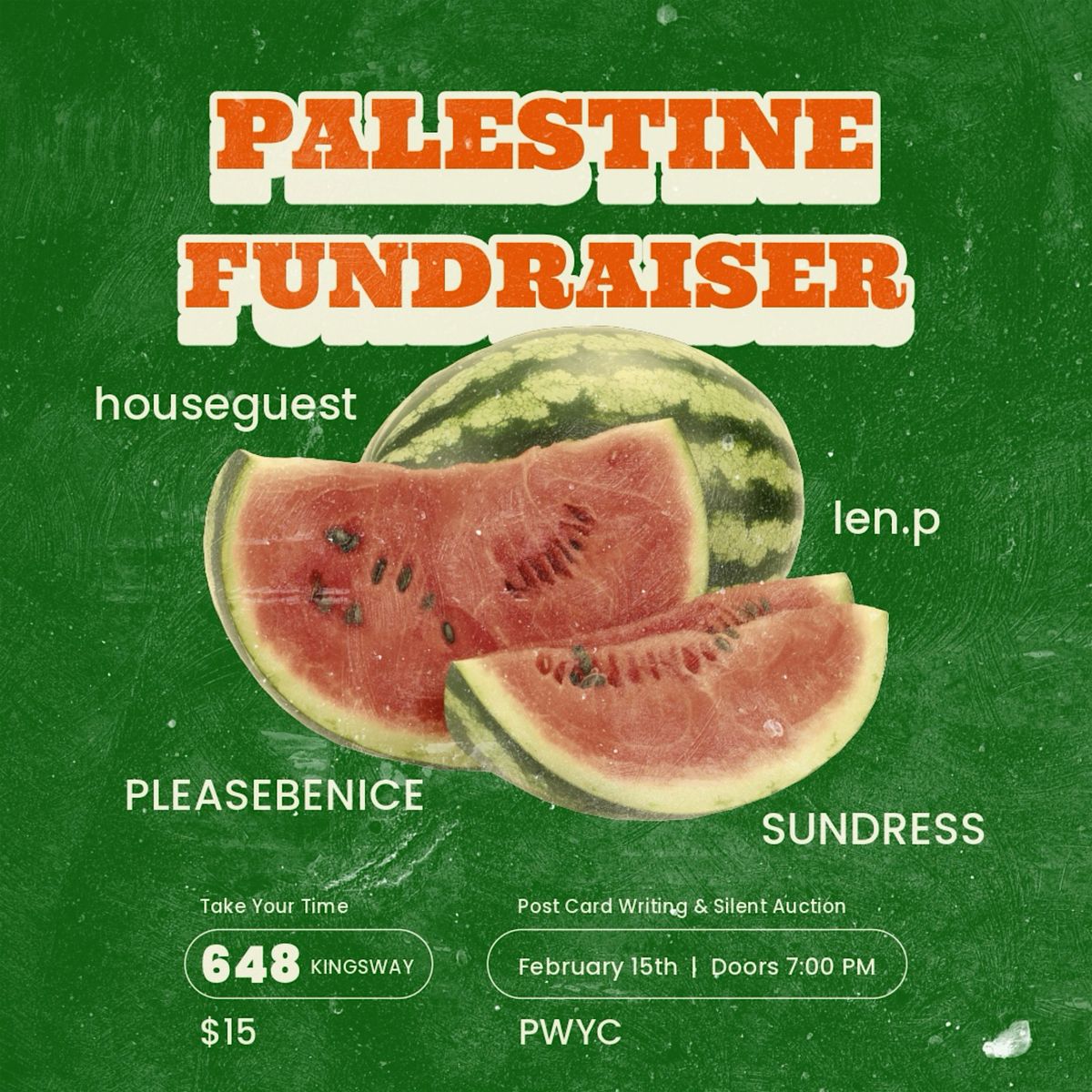 Palestine Fundraiser Show at Take Your Time