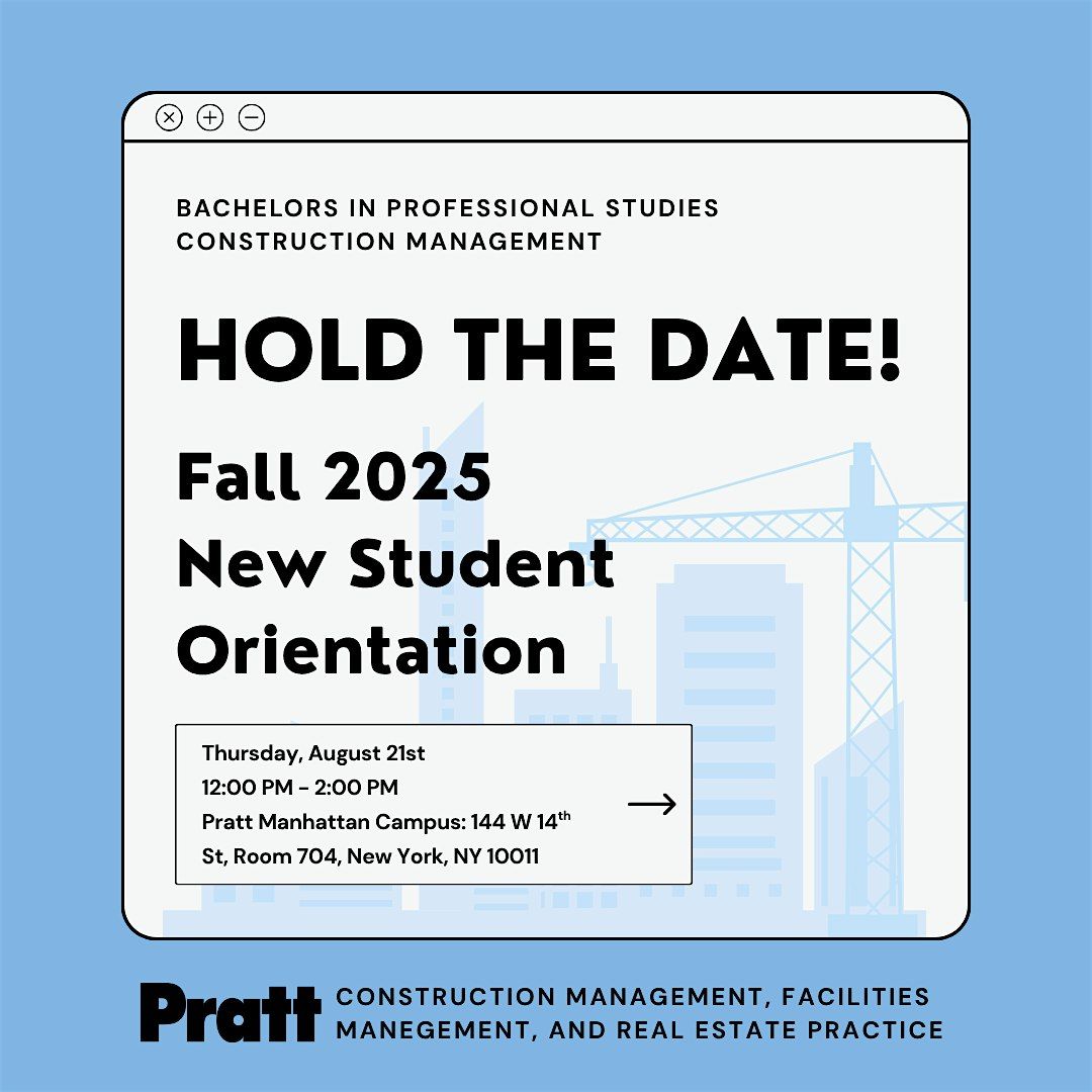 Hold the Date: Fall 2025 CM New Student Orientation