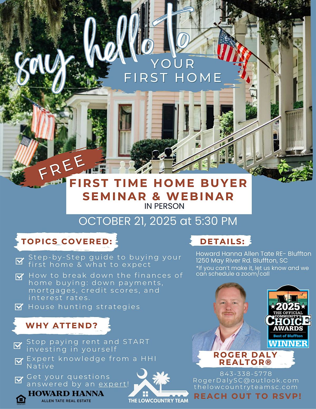First Time Home Buyer Seminar - Hilton Head, Bluffton, Okatie