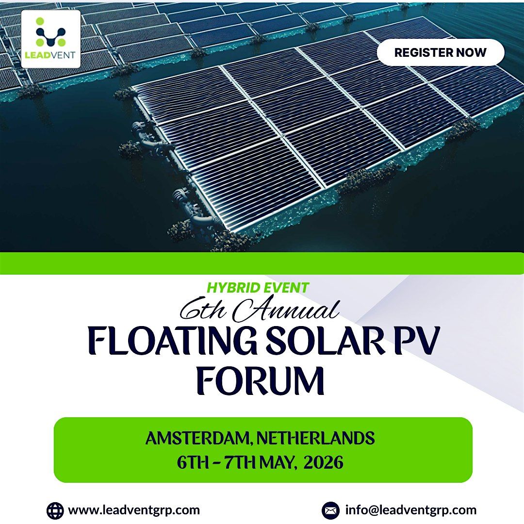 6th Annual Floating Solar PV Forum