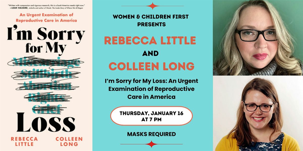 In-Person: I'm Sorry for My Loss by Rebecca Little & Colleen Long