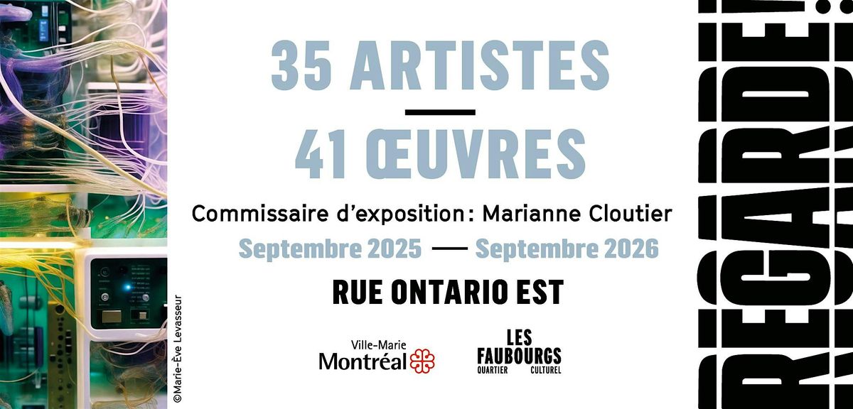 Visite guid\u00e9e gratuite du parcours d'exposition Regarde! Circuit EST