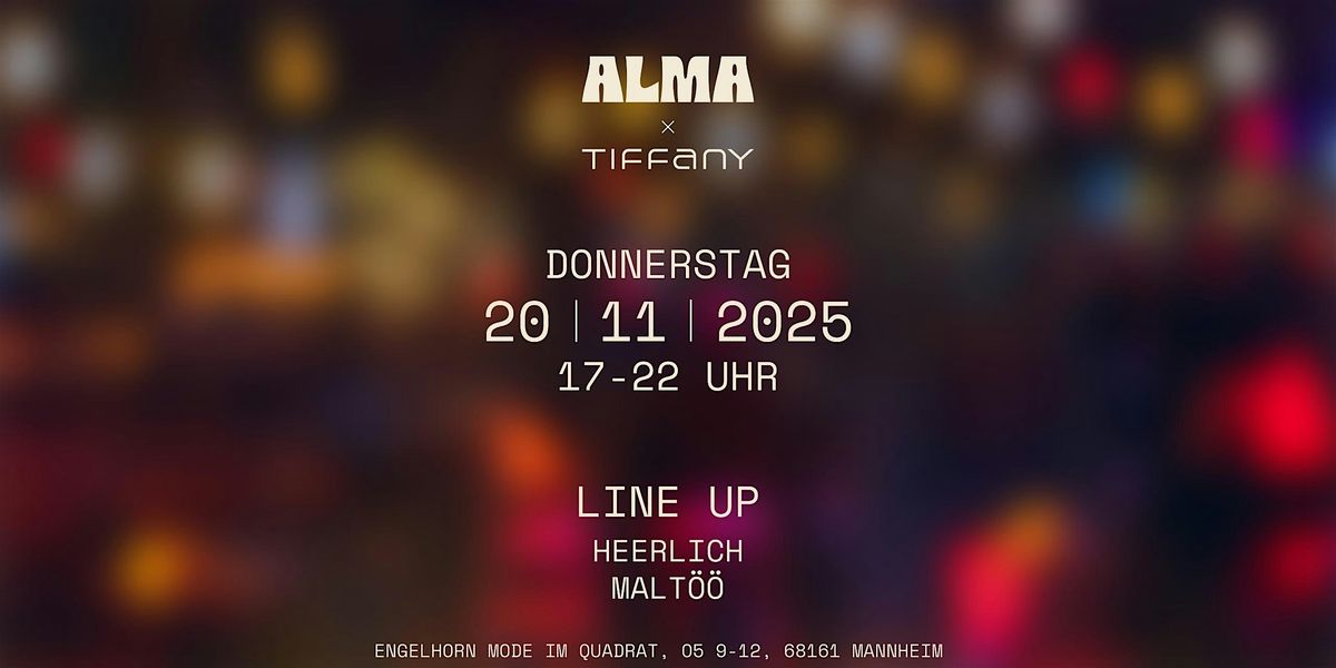 ALMA x Tiffany \u2013 Rooftop Sessions in Mannheim #2