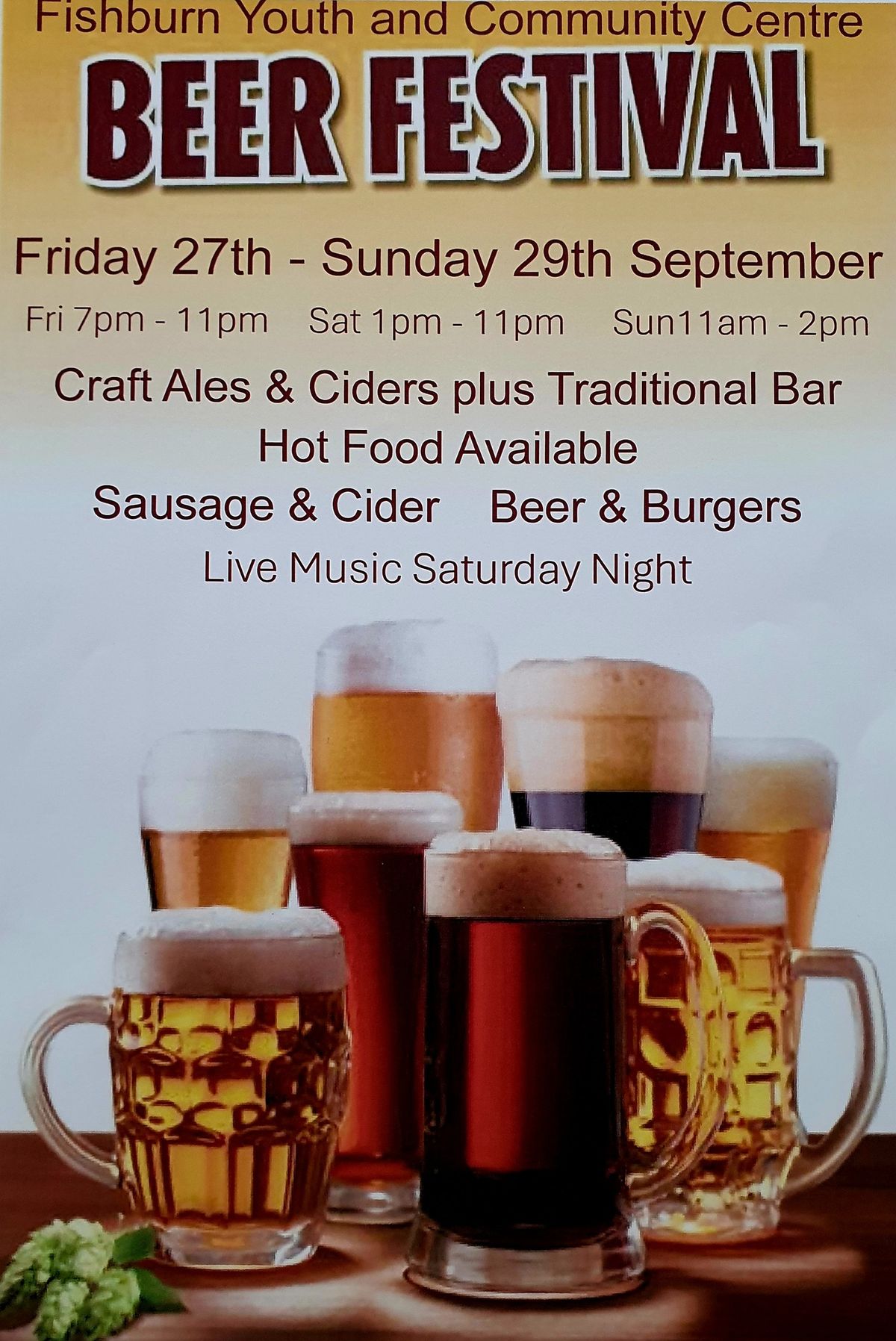 Fishburn Youth & Community Centre's 1st Beer Festival