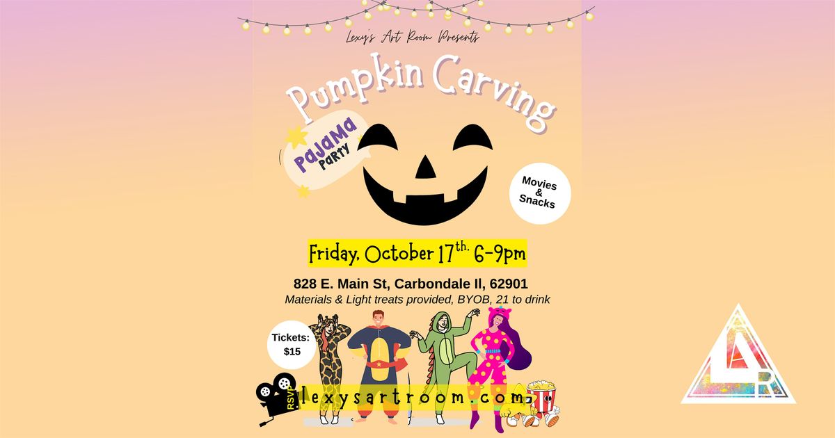 Pumpkin Carving Pajama Party