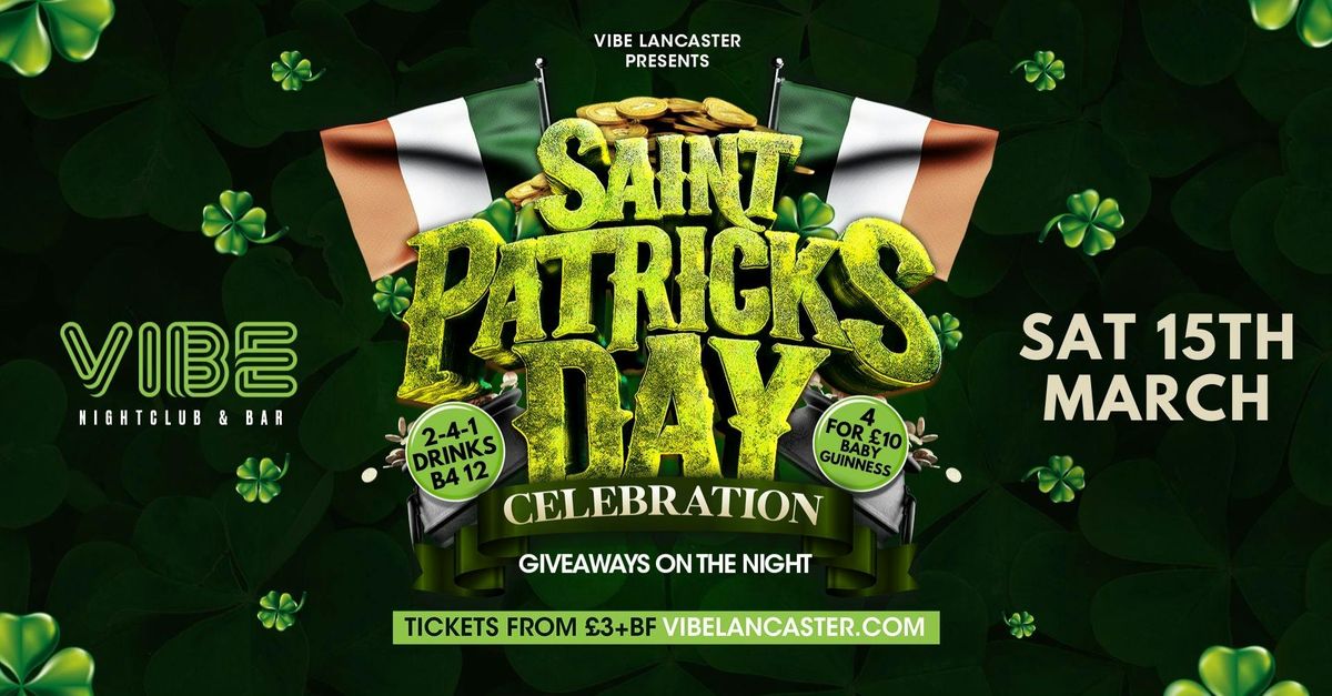 VIBE \/\/\/ Saturdays - St Patricks Special! \u2618\ufe0f