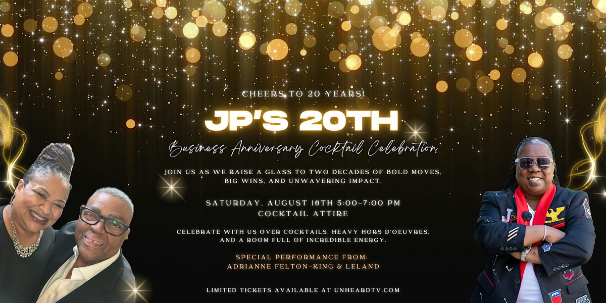 JP\u2019s 20th Business Anniversary Cocktail Celebration