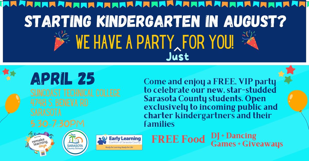 Kickoff to K: North County Party for Incoming Kindergartners