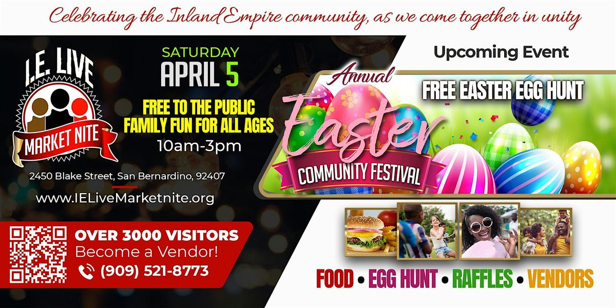 FREE IE LIVE MARKET Easter Extravaganza