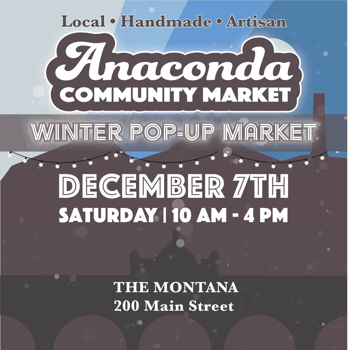 ACM Winter Pop-Up Market in December