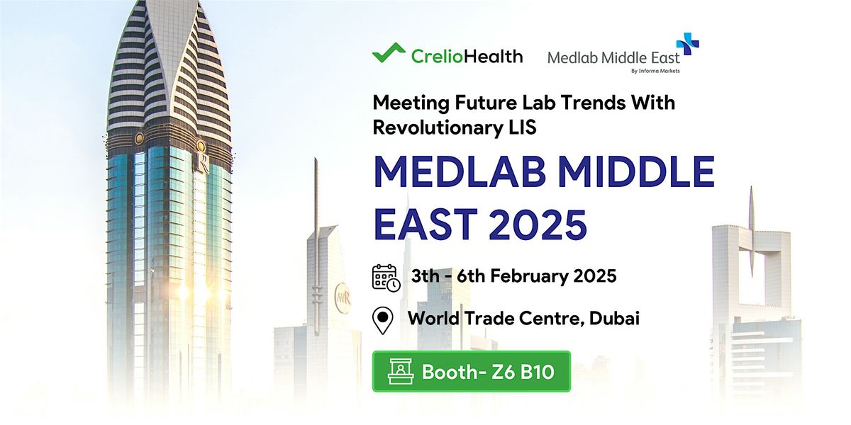 CrelioHealth at Medlab Middle East 2025