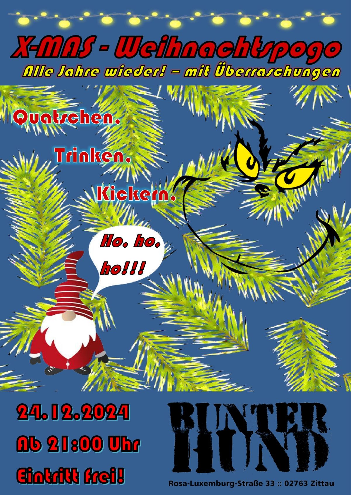 X-MAS - Weihnachtspogo im Bunter Hund Zittau