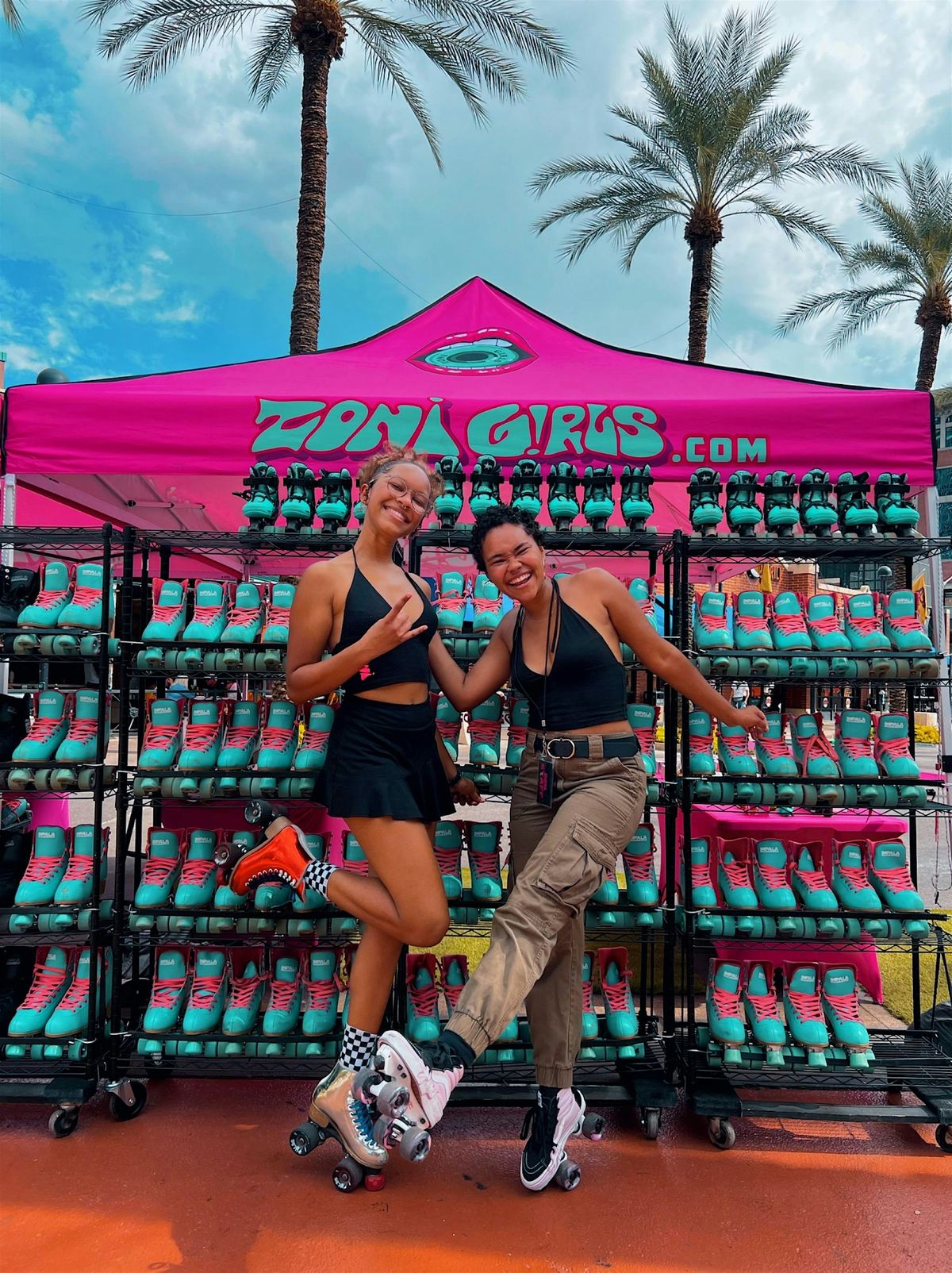 Free Roller Skating  Rink with the Zoni Girls