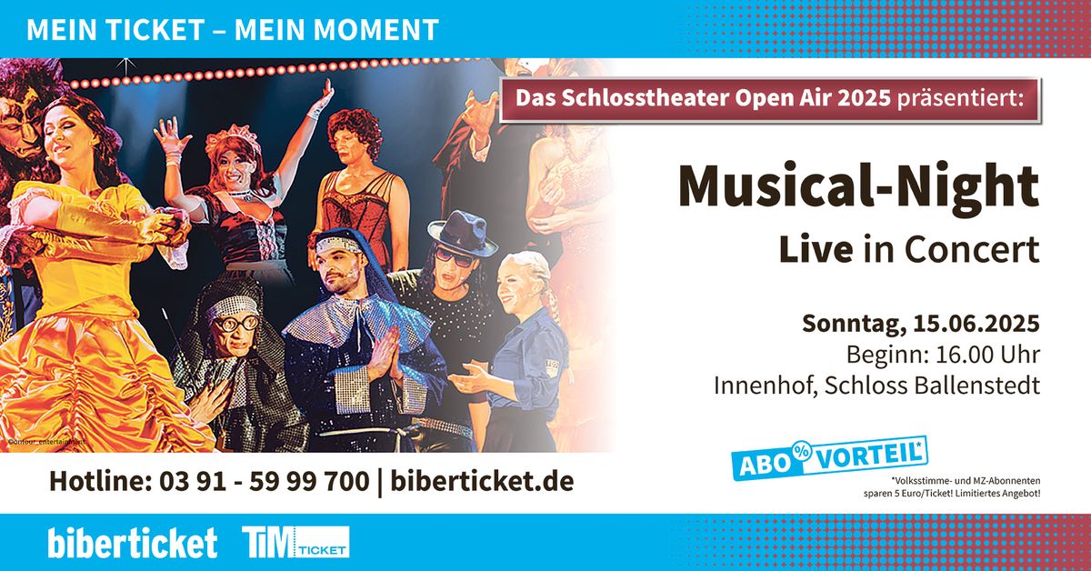 Schlosstheater Open Air 2025 | Musical-Night - live in Concert | Eine Show voller Emotionen