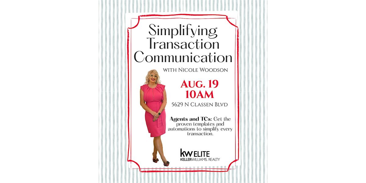 Simplifying Transaction Communication