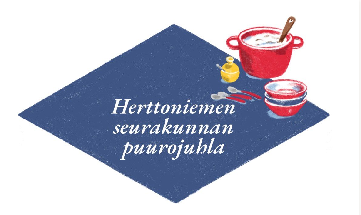 L\u00e4mminhenkinen Herttoniemen seurakunnan puurojuhla Herttoniemen yhteiskoululla. 